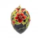 Dark Night Floral Egg Ornament