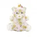 Pink Floral Teddy Ornament