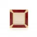 Leland Pave Corner 2" Square Picture Frame Ruby