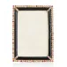 Lorraine Stone Edge 4" x 6" Picture Frame Black