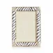 Zebra Striped Pave Corner  4" x 6" Picture Frame