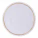 Himalaya 16" Round Placemat - White Linen/Gold Embroidery