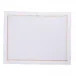 Himalaya 16" x 20" Rect Placemat - White Linen/Gold Embroidery