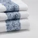 Ca' d'Oro White/Blue Lace Bath Towels