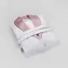 Ikebana White/Pink Large Bath Robe