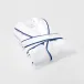 Piton White/Blue Small Bath Robe