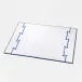 Piton White/Blue 20" x 28" Bath Mat