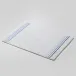 Tricot White/Light Blue 20" x 28" Bath Mat Design Two Sides