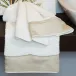 Gondola White/Sand Embroidered Bath Towels