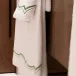 Oriente Veneziano White/Green Embroidered Bath Towels