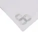 Madama 16" x 20" Rect Placemat - White Linen/Light Blue Embroidery on 4 sides