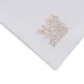 Masai 19" Square Napkin - White Linen/Beige Embroidery