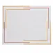Namaste White/Mustard-Rust 16" x 20" Rect Placemat - White Linen/Mustard-Rust Embroidery