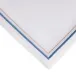 5 Bourdon 19" Square Napkin - White Linen/Blue-Gold Embroidery