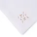Bali 19" Square Napkin - White Linen/Beige Embroidery