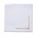Himalaya 19" Square Napkin - White Linen/Gold Embroidery