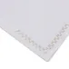 Smock 19" Square Napkin - White Linen/Silver Embroidery