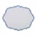 Oriente Veneziano 16" x 20" Oval Rect Placemat - White Linen/Light Blue Embroidery