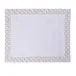 J Dream 16" x 20" Rect Placemat - White Linen/Silver Embroidery