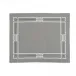 Tibet 16" x 20" Rect Placemat - Grey Linen/Grey Embroidery