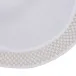 Smock 16" Round Placemat - White Linen/Silver Embroidery