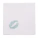 Tangeri 19" Square Napkin - White Linen/Light Blue Embroidery