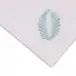 Tangeri 16" x 20" Rect Placemat - White Linen/Light Blue Embroidery