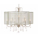 Antique Parisian Silver Nine-Light Chandelier