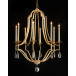 Gold-Leaf and Crystal Chandelier