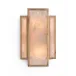 Calcite Panel Two-Light Wall Sconce