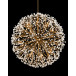 Spherical Thirty-Light Quartz Chandelier