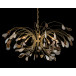 Agate and Brass Eight-Light Chandelier