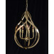 Ribbons of Brass Swirls Five-Light Pendant