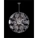 Genesis: Acrylic Sphere Ten-Light Pendant in Polished Nickel