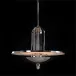 International Style Eight-Light Cage Pendant in Polished Nickel 20"H X 36"W X 36"D