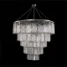Twilight Twenty-Four-Light Slumped Glass Chandelier, Silver