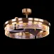 Sinclair Brass Chandelier with Fan