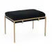 Metal Gold Upholstered Bench-2219