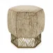 Honeycomb Gold Ottoman - 5024