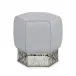 Honeycomb Ottoman, Silver