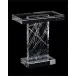 Etched Crystal Accent Table 20"H X 18"W X 10"D