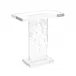 Crystal Glass Drops Accent Table 22"H X 10"W X 20"D