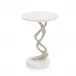 Martini Table 21.5"H x 15"D Windswept Silver