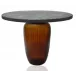 Jali Side Table, Large Amber