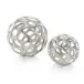 Set of Two Silver Balls with Holes