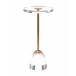 Brass and Acrylic Martini Side Table