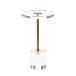 Brass and Acrylic Martini Side Table