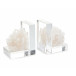 Set of Two Quartz Crystal Bookends