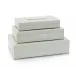Set of Three Boxes Topped in Selenite