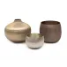 Set of Three Mink Medley Artisan Vases